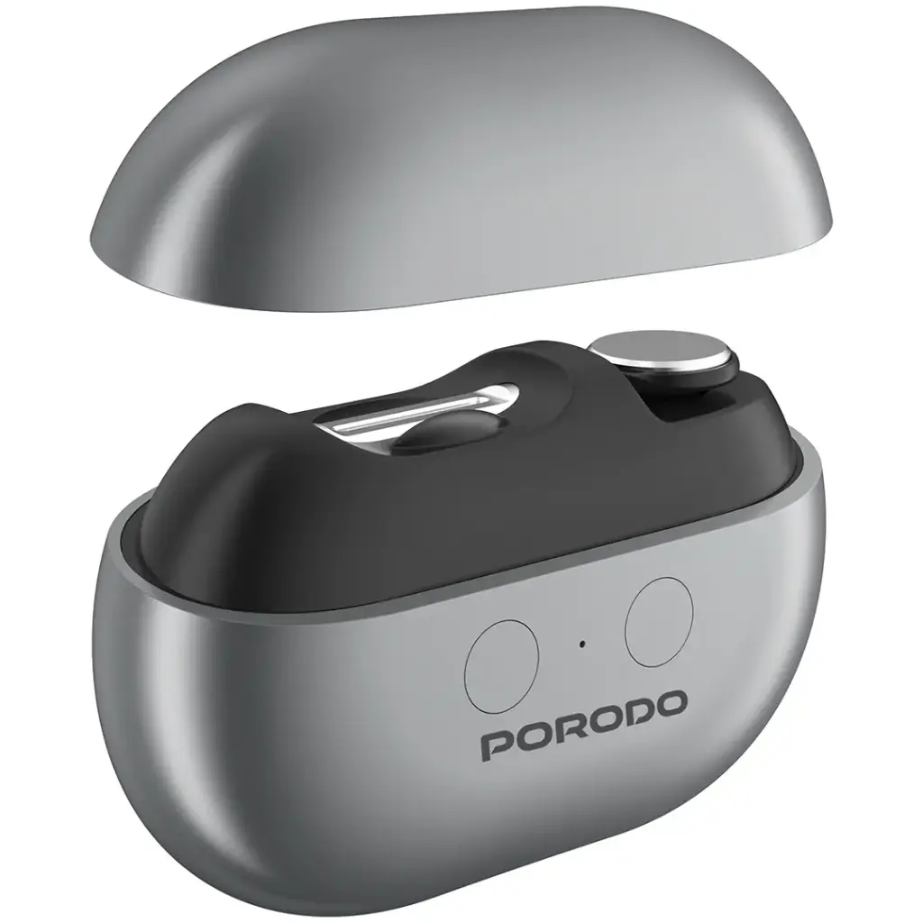 Porodo Magnetic Dual-Head Electric Beauty Blender - Beige - جهاز تجميل كهربائي بمزدوج الرأس مغناطيسي من بورودو – بيج - كفالة 24 شهر