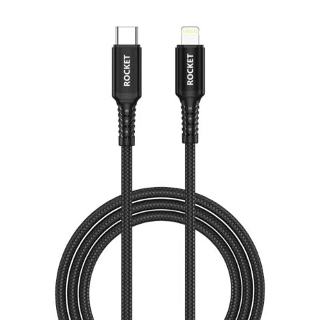 Rocket Original 30W Type-c to iPhone fast charging cable 2M [H] - سلك شحن - روكيت - ايفون تايب سي - طول 2 متر - كفالة 12 شهر