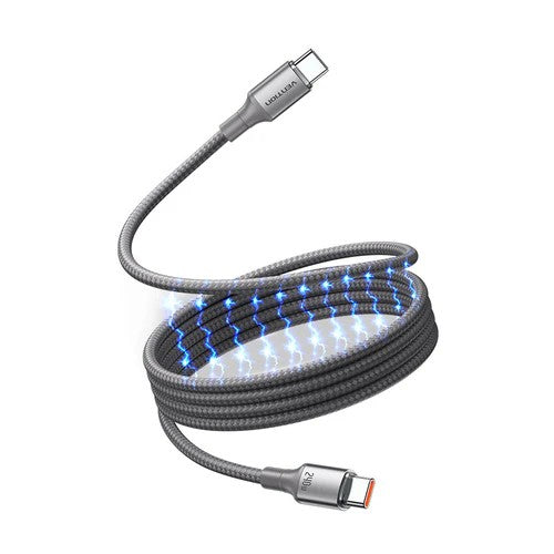 Vention USB 2.0 C Male to C Male 5A Magnetic Cable 1M Aluminum Alloy Type - Titanium Gold