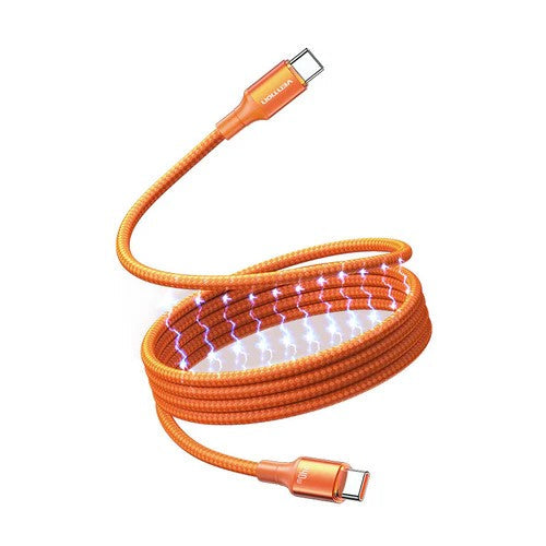 Vention USB 2.0 C Male to C Male 5A Magnetic Cable 1M Aluminum Alloy Type - Orange