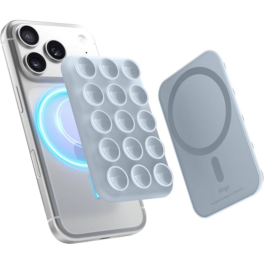 Elago Magnetic Suction Cup Mount - Light Blue