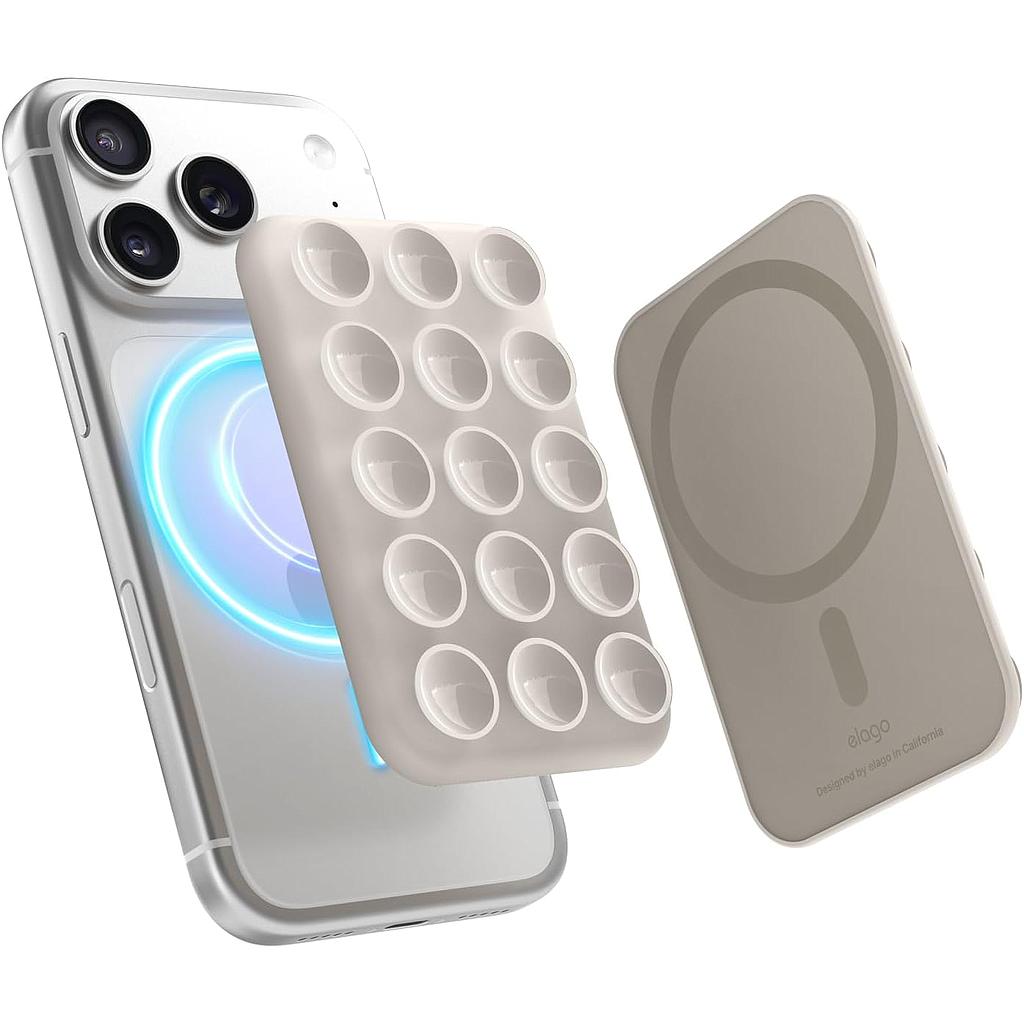 Elago Magnetic Suction Cup Mount - Stone