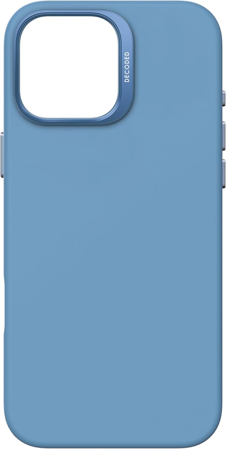 Decoded AntiMicrobial Silicone Case for iPhone 16 Pro/16 Pro MAX - Light Blue
