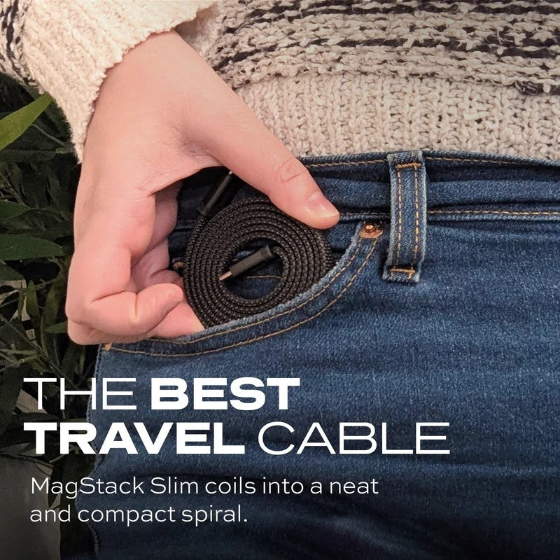 Statik MagStack Slim Pro Cable USB-C to USB-C 2M/6.6ft [V] سلك شحن  تايب سي - الى تايب سي - طول 2 متر
