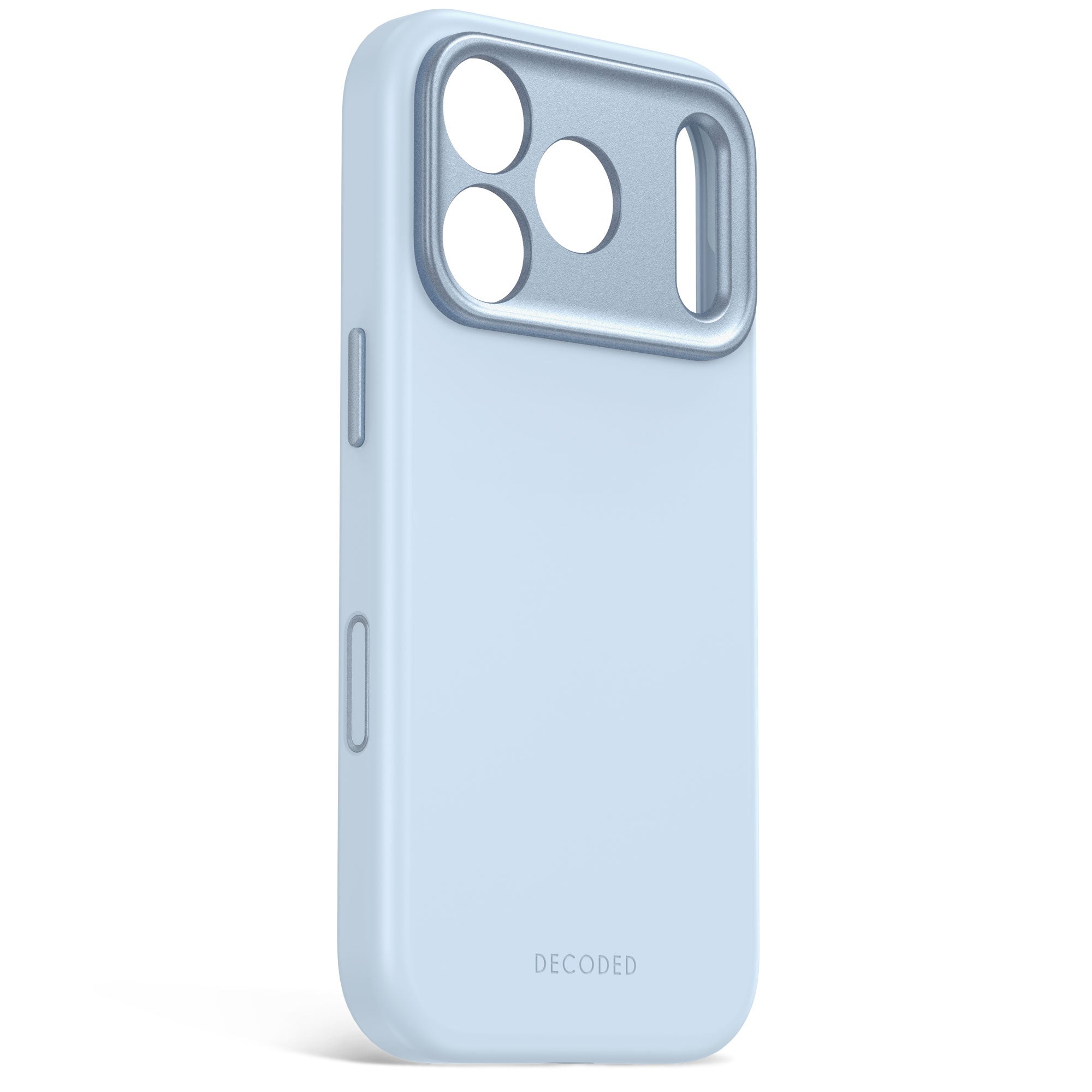 غطاء خلفي سيليكون مضاد للميكروبات من Decoded لهاتف iPhone 18/17 Pro/Pro Max - أزرق فاتح