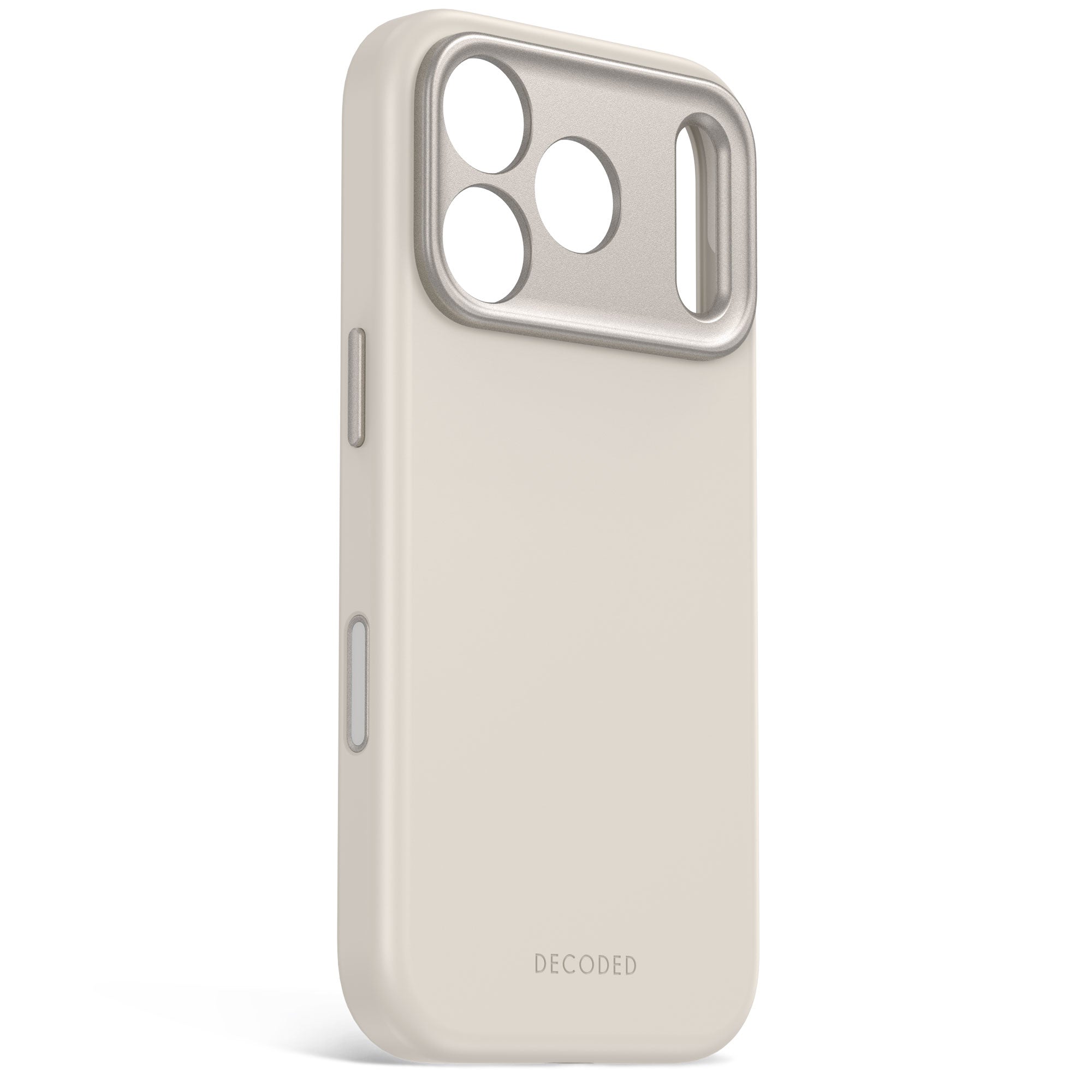 Decoded AntiMicrobial Silicone Backcover for iPhone 18/17 Pro/Pro Max case - Pebble Grey