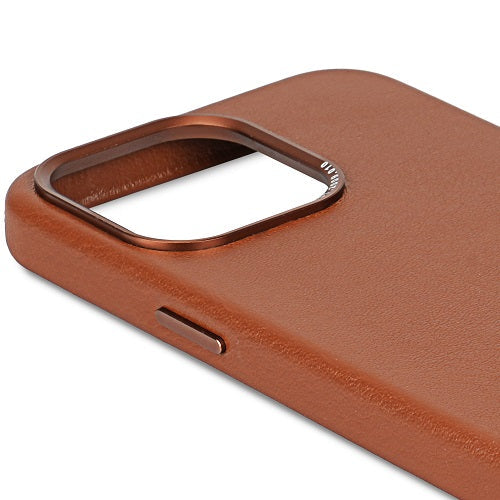Decoded iPhone 15 Pro 15 Pro Max Leather Magsafe Case - Tan [V] - كفر ايفون 15 برو/15 برو ماكس - جلد - ماج سيف - تان [V]