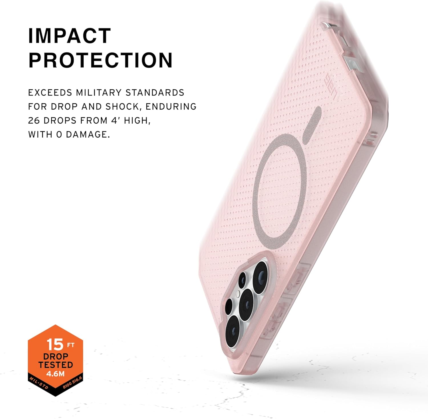 UAG Samsung Galaxy S26 Ultra Dot w/Magnet Case - Rose [V] -  S26 كفر جلاجسي  - حماية عالية - ماغ سيف - سامسونج ألتر