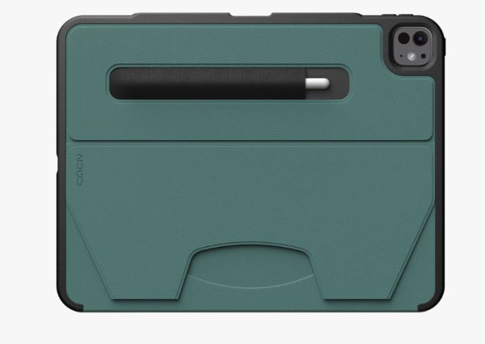 ZUGU iPad Pro 13" / 11" - M4/M5 (2024/2025) Case - Pine [V] - كفر ايباد + ستاند + مكان للقلم