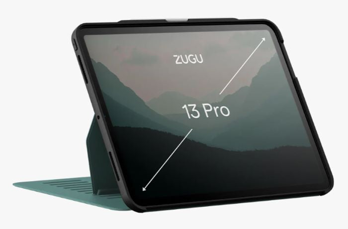 ZUGU iPad Pro 13" / 11" - M4/M5 (2024/2025) Case - Pine [V] - كفر ايباد + ستاند + مكان للقلم