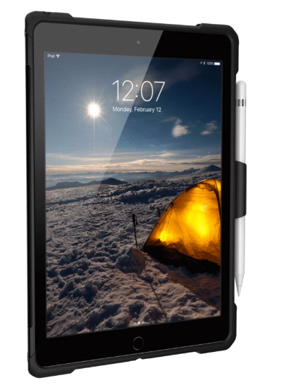 UAG iPad 10.2/10.5" (7th, 8th & 9th Gen) Plasma Case - Ice/Black [V] - كفر ايباد حماية عاليه