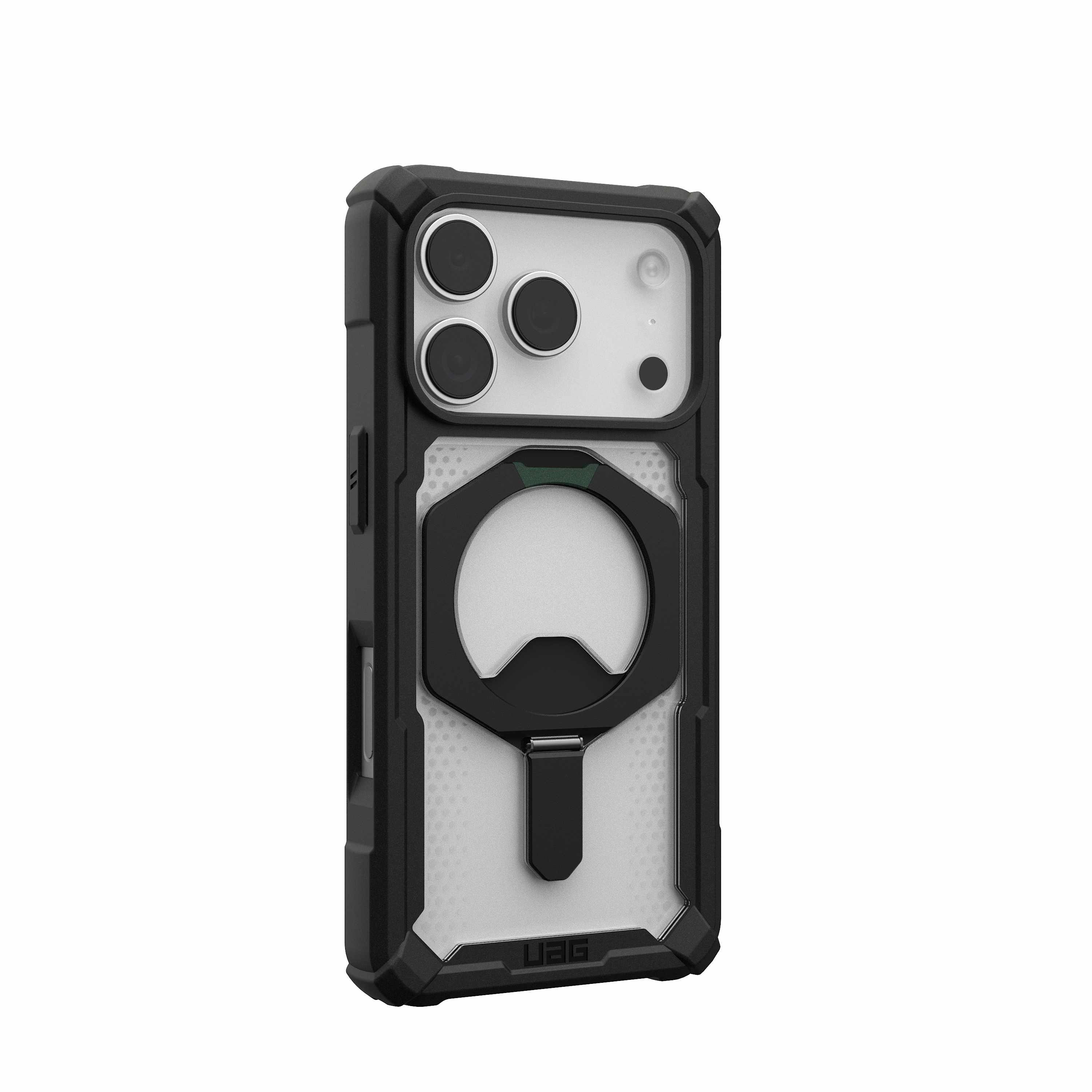 UAG iPhone 17 Pro/ 17 Pro Max Plasma XTE Magsafe Case - Black/Clear [V] - كفر حماية عالية - ايفون 17 برو / 17 بروماكس - ستاند بالطول والعرض - ماغ سيف