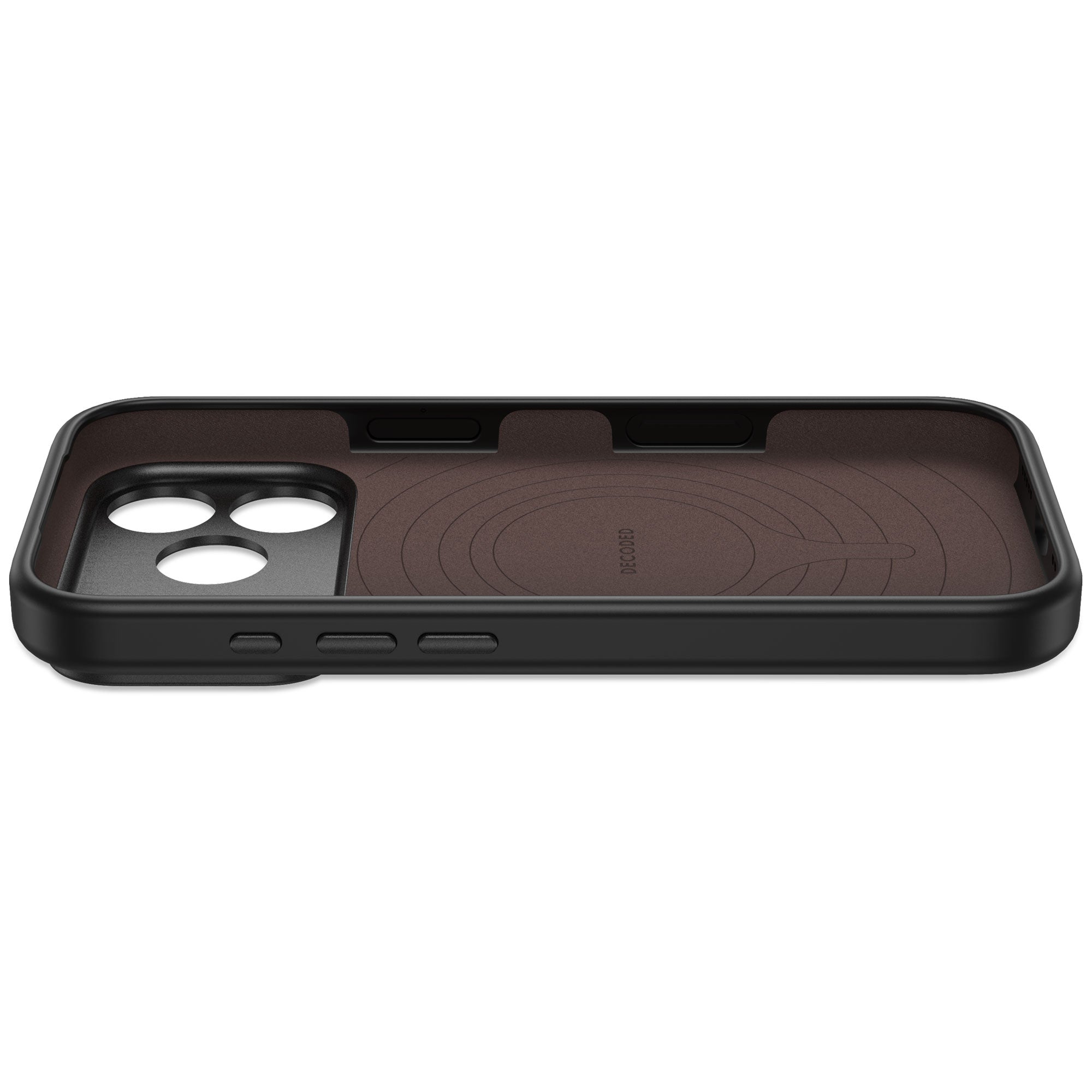 Decoded AntiMicrobial Silicone Backcover for iPhone 18/17 Pro/Pro Max case - Carbon Black
