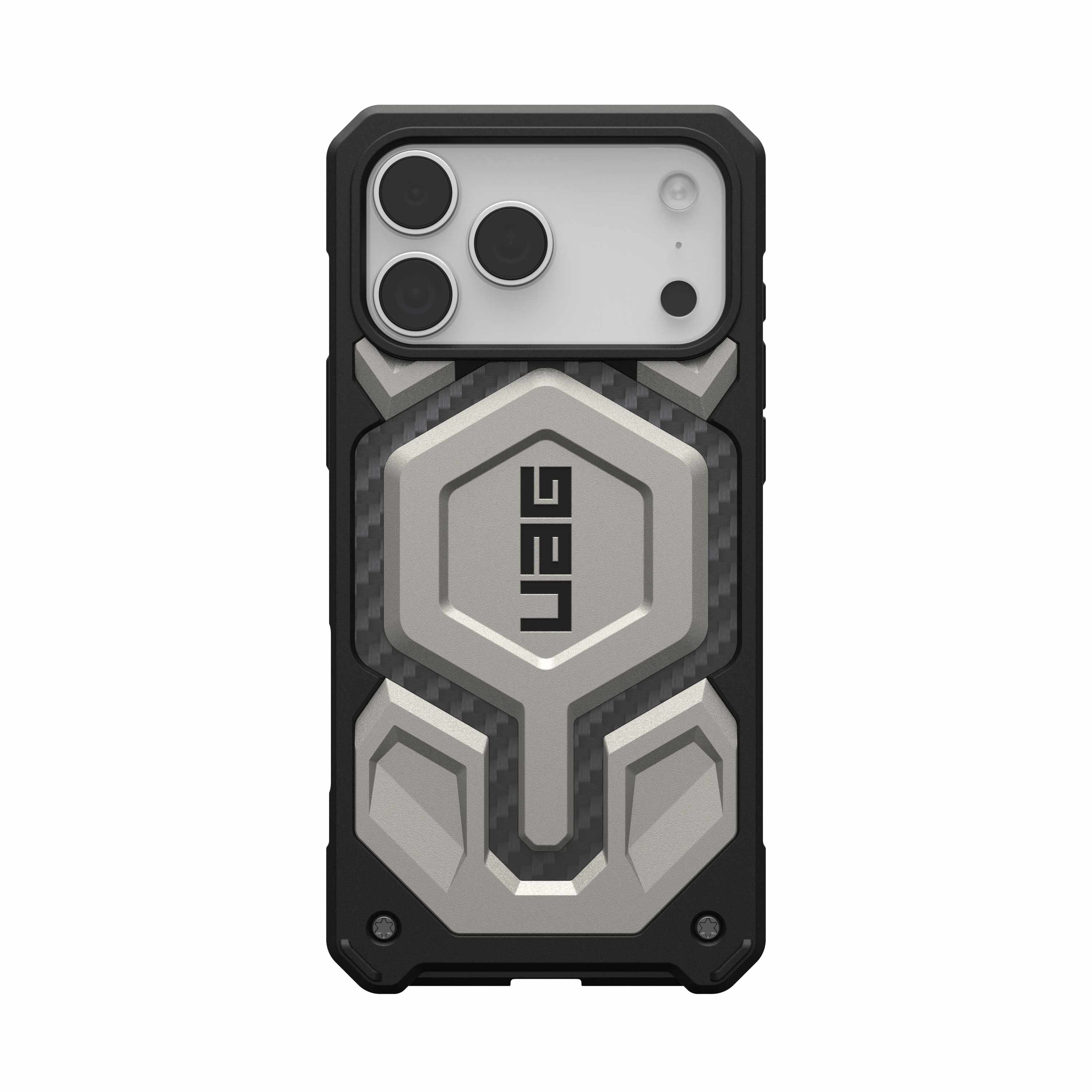 UAG iPhone 17 Pro/ 17 Pro Max Monarch Pro Magsafe Case - Titanium [V] - كفر حماية عالية - ايفون 17 برو / 17 بروماكس - ماغ سيف