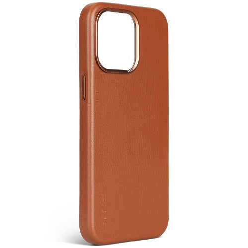 Decoded iPhone 15 Pro 15 Pro Max Leather Magsafe Case - Tan [V] - كفر ايفون 15 برو/15 برو ماكس - جلد - ماج سيف - تان [V]