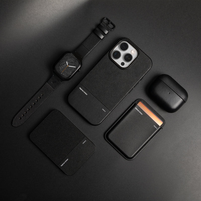 Native Union (Re)Classic Power Bank 5000mAh Qi2 - black [V] - بطارية متنقلة - ماغ سيف - قوه 15 واط - متوافقة مع ابل ايربودز - سعة 5000 ملي امبير - كفالة 12 شهر