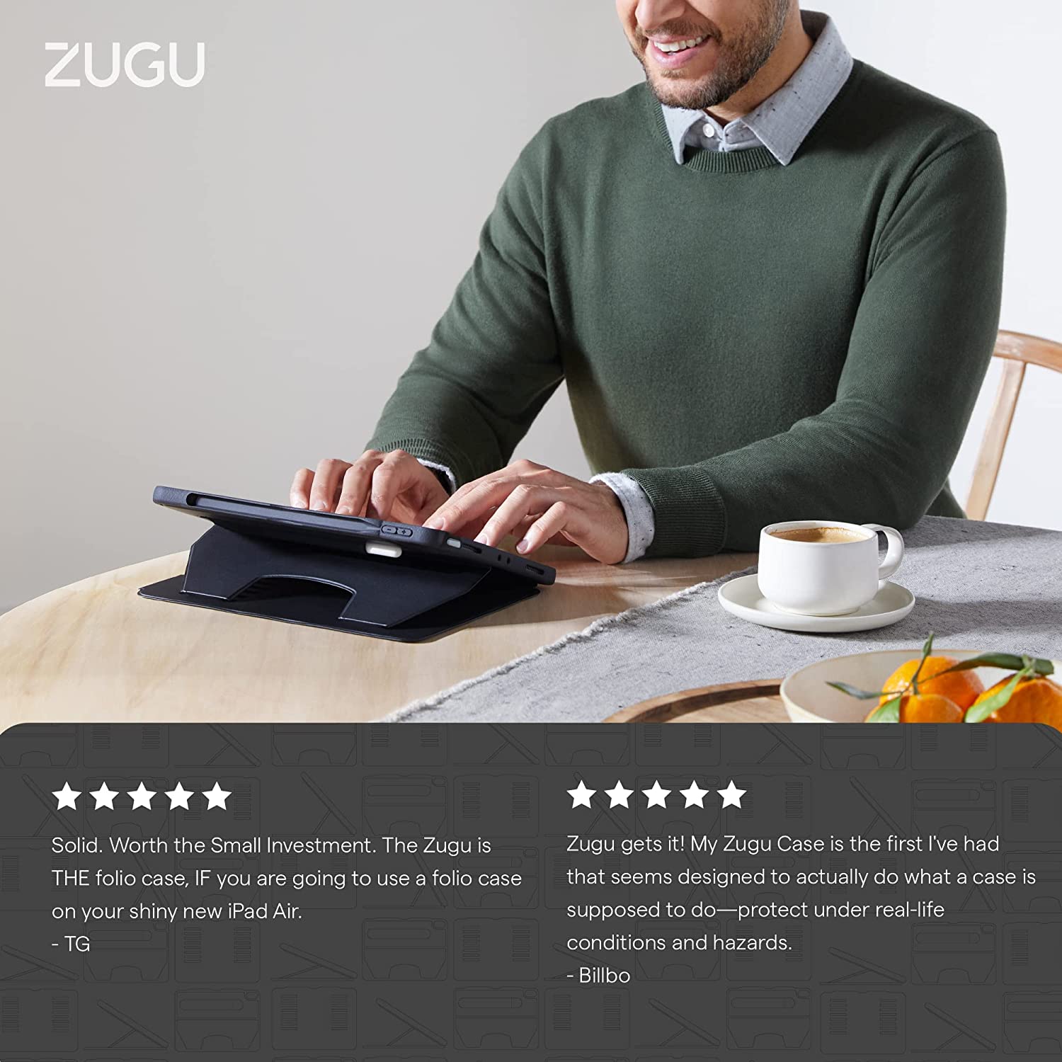 Zugu iPad Air 11" - 2024 - Colors - Alpha Case - Colors Slate [v] - كفر ايباد