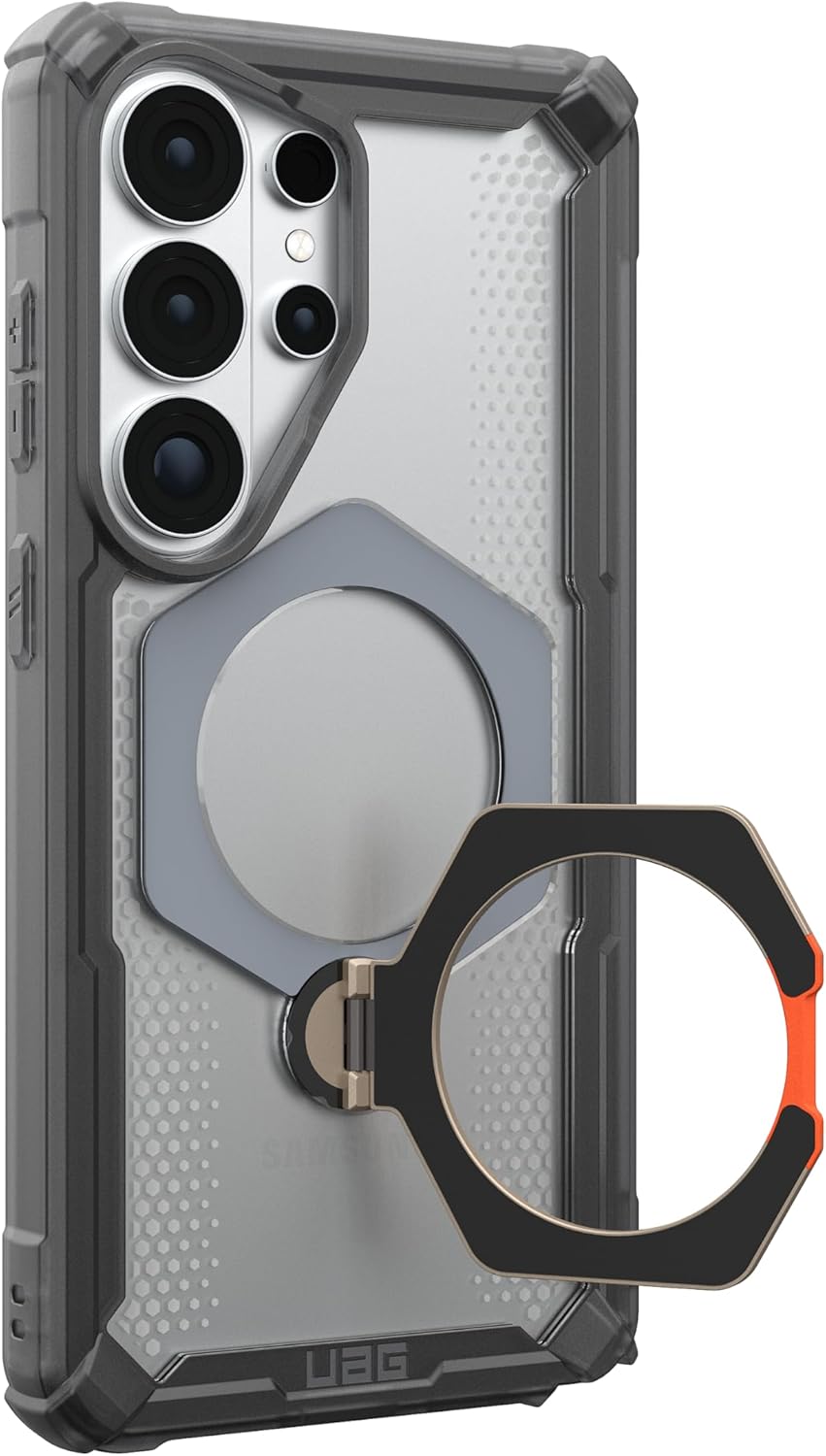UAG Samsung Galaxy S26 Ultra Plasma XTE 360 w/Magnet Case - Ash [V] -  S26 كفر جلاجسي  - حماية عالية - ماغ سيف - مسكه + ستاند - سامسونج ألتر