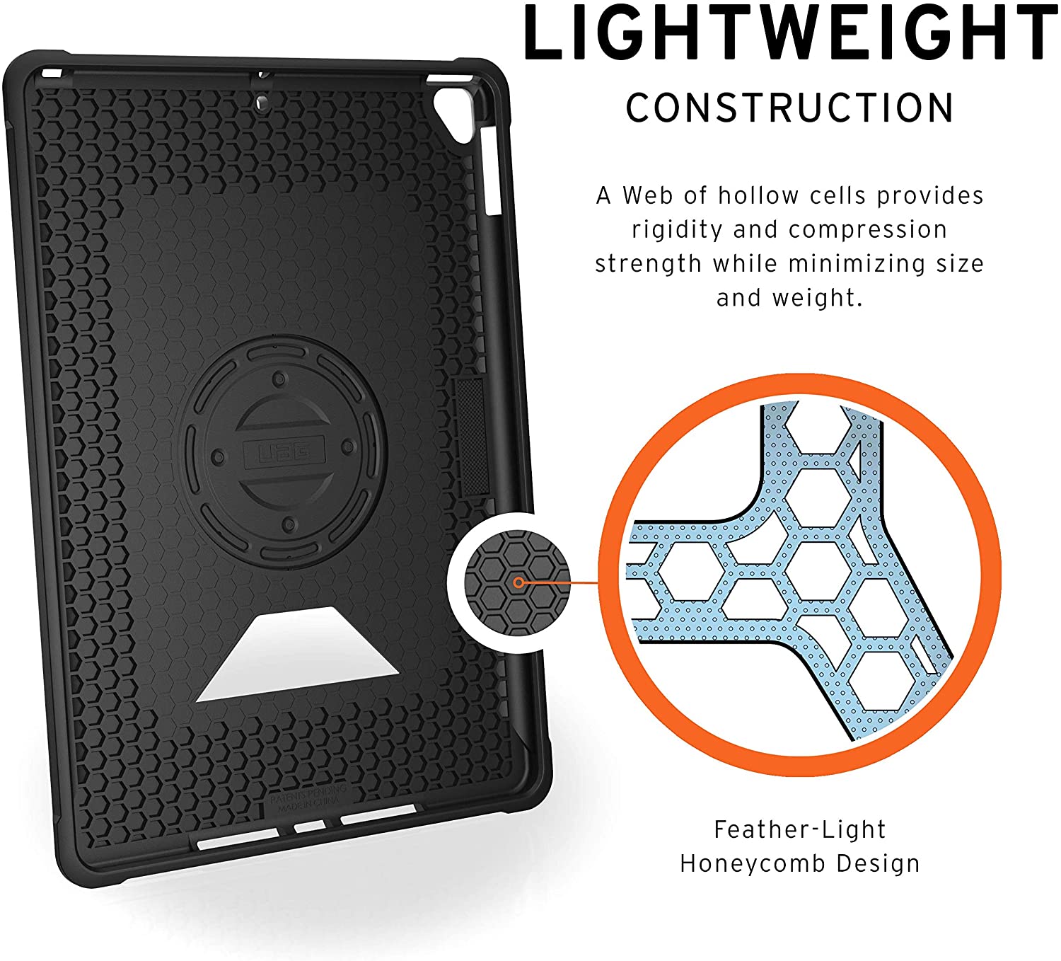 UAG Apple iPad 10.2/10.5" (7th, 8th & 9th Gen)Metropolis w Handstrap [V] - كفر ايباد حماية عالية + مكان للقلم + مسكة يد