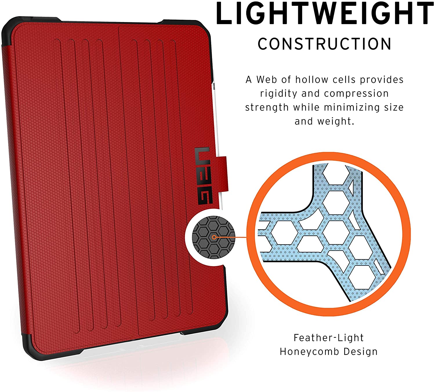 UAG iPad 10.2/10.5" (7th, 8th & 9th Gen) Metropolis Case - Magma [V] - كفر ايباد حماية عاليه