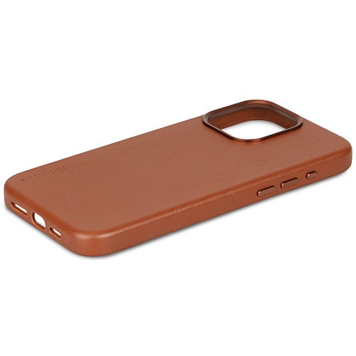 Decoded iPhone 15 Pro 15 Pro Max Leather Magsafe Case - Tan [V] - كفر ايفون 15 برو/15 برو ماكس - جلد - ماج سيف - تان [V]