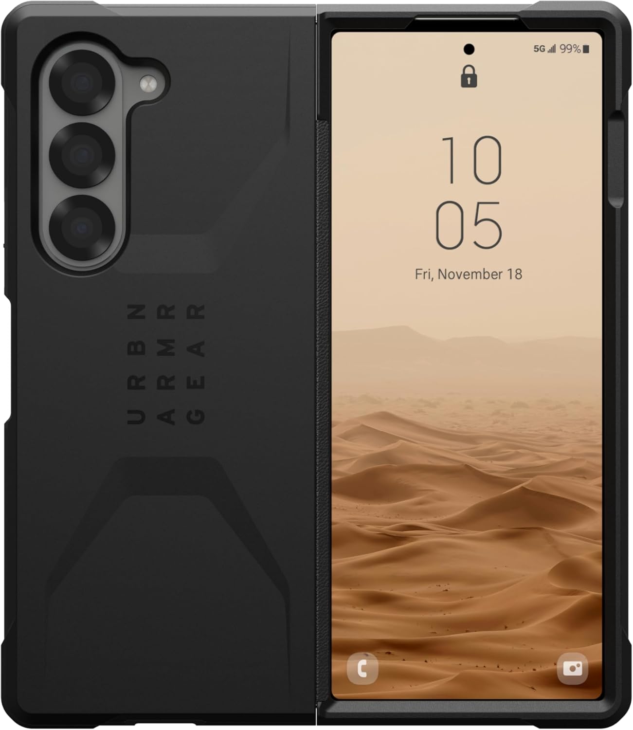 UAG Samsung Galaxy Z Fold 6 Civilian Black