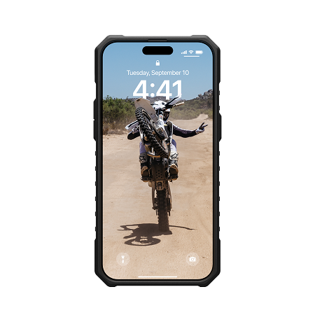 UAG iPhone  Pathfinder Magsafe Case 15 Pro/15 Pro Max - Ash [V] - كفر حماية عالية - ماغ سيف