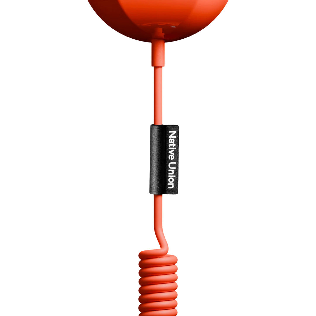 Native Union Pop Phone Alarm Red [V] - سماعة اذن - مع مايكروفون - تايب سي - فردة احادية - كفالة 5 سنوات