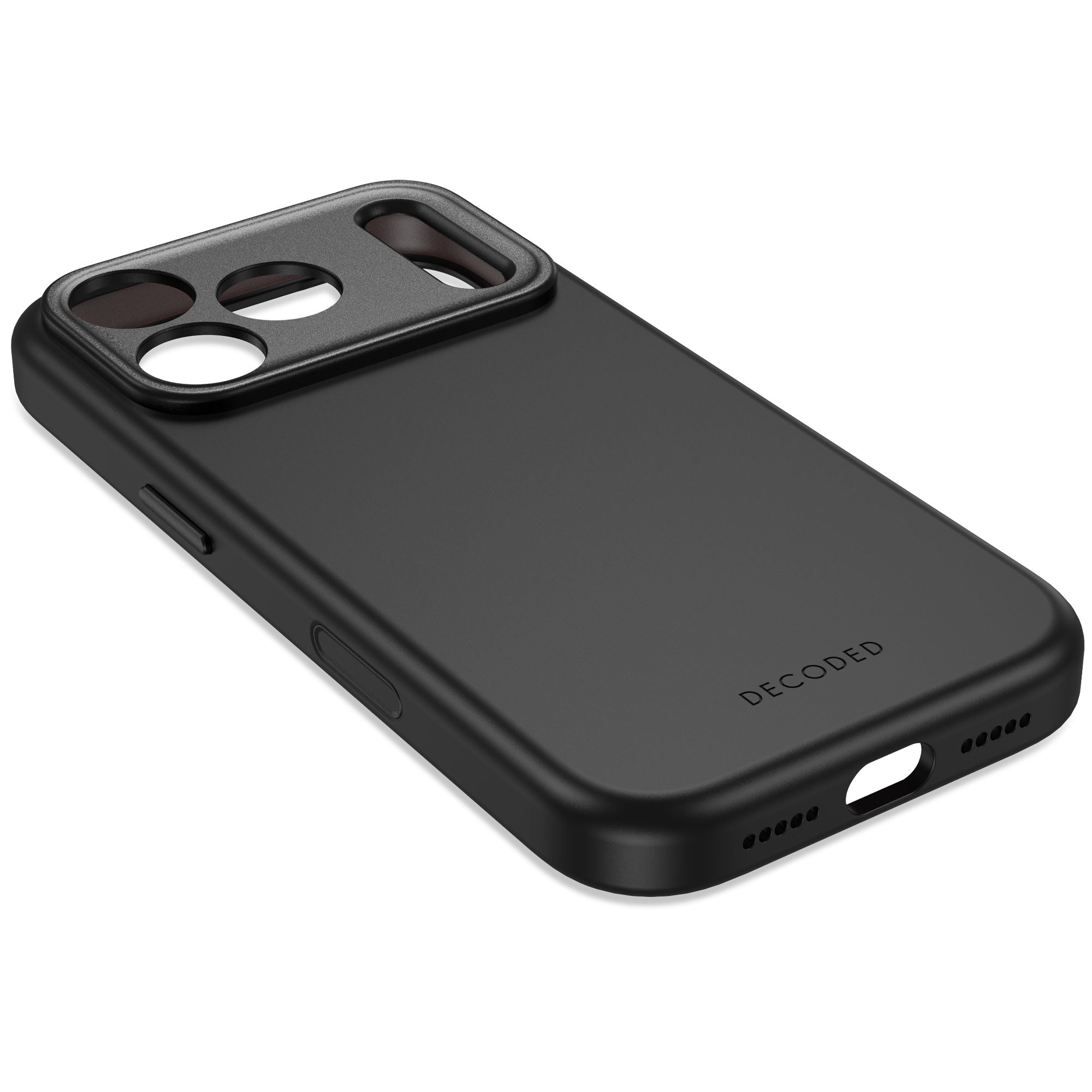 Decoded AntiMicrobial Silicone Backcover for iPhone 18/17 Pro/Pro Max case - Carbon Black