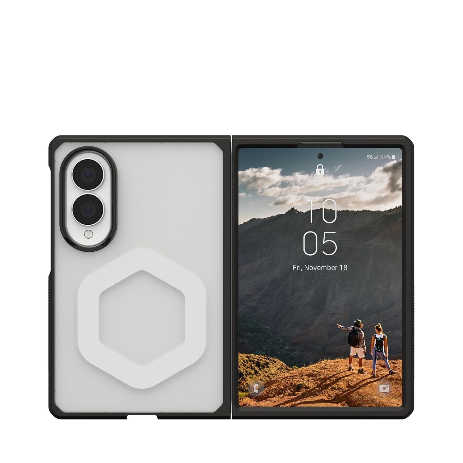UAG Galaxy Z Fold 8 Mouve w/Magnet Case - Ice