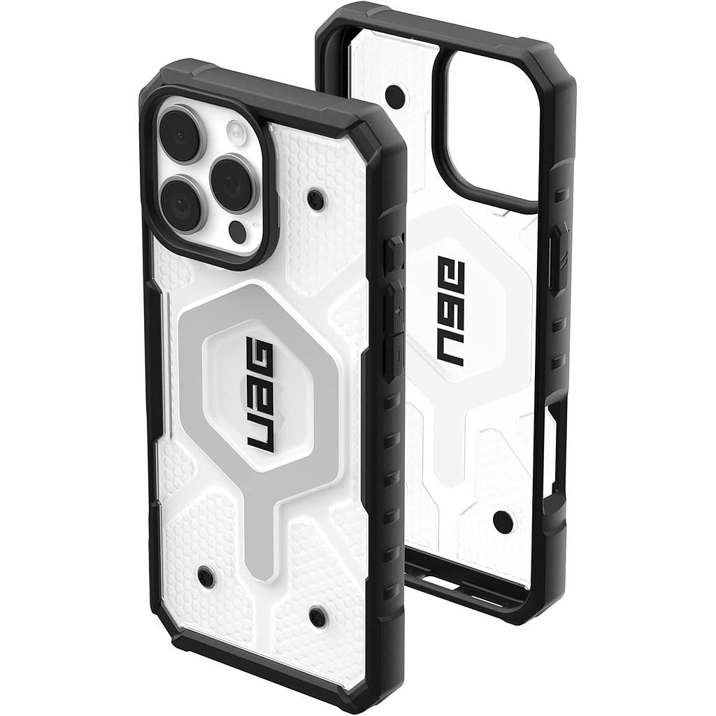 UAG Magsafe Pathfinder Clear Case for iPhone 16 Pro/16 Pro MAX - Ice [V] - كفر حماية عالية - ماغ سيف