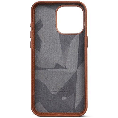 Decoded iPhone 15 Pro 15 Pro Max Leather Magsafe Case - Tan [V] - كفر ايفون 15 برو/15 برو ماكس - جلد - ماج سيف - تان [V]