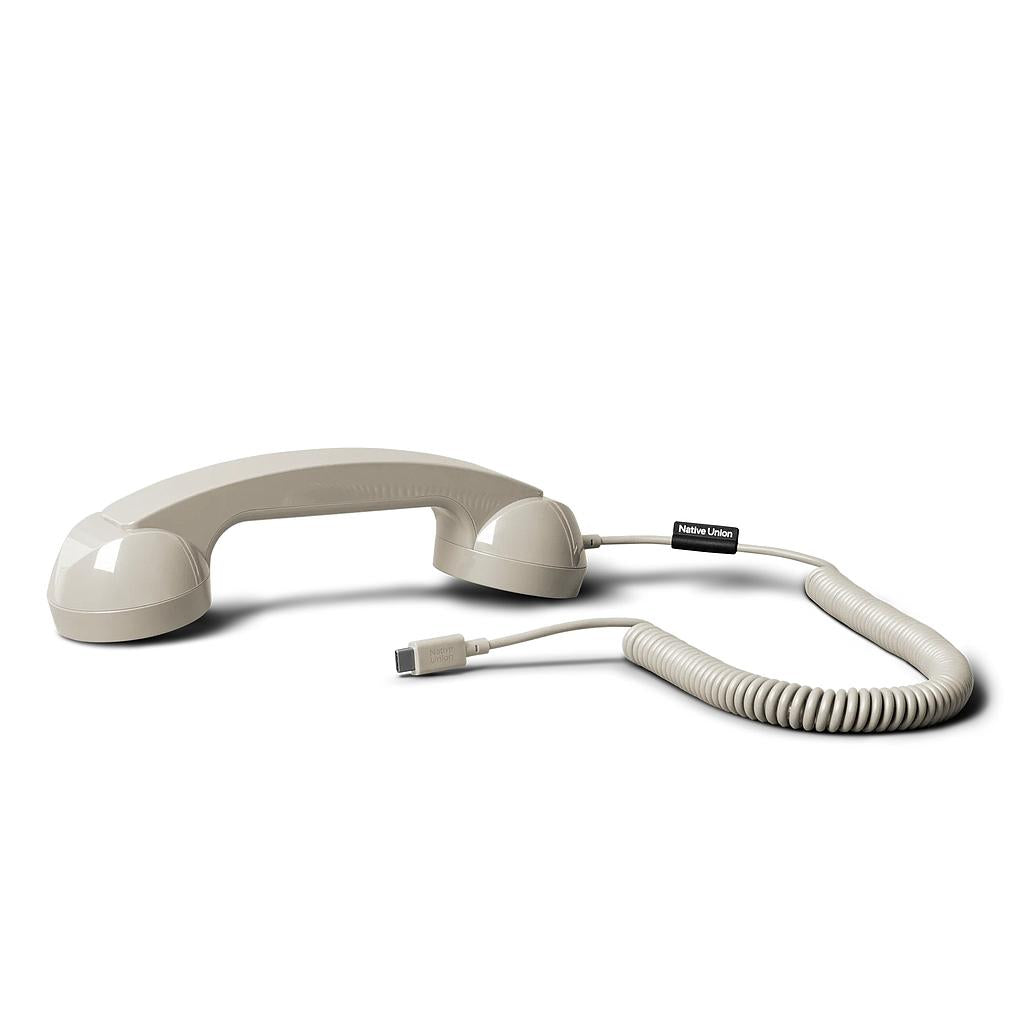 Native Union Pop Phone SandStone [V] - سماعة اذن - مع مايكروفون - تايب سي - فردة احادية - كفالة 5 سنوات