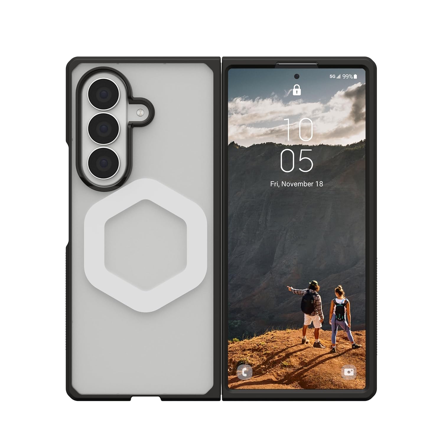 UAG Galaxy Z Fold 8 Ultra Mouve w/Magnet Case - Ice