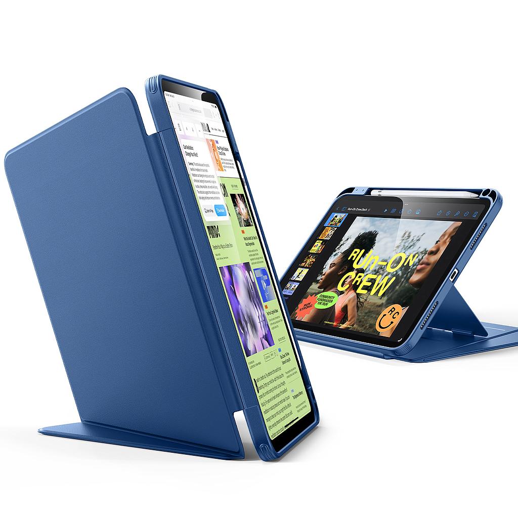 ESR iPad 10.9 2022 / iPad 11 - A16 / 11th Gen) Gen Flip Hybrid Case (Pencil Holder) Black [V] - كفر ايباد حماية عالية
