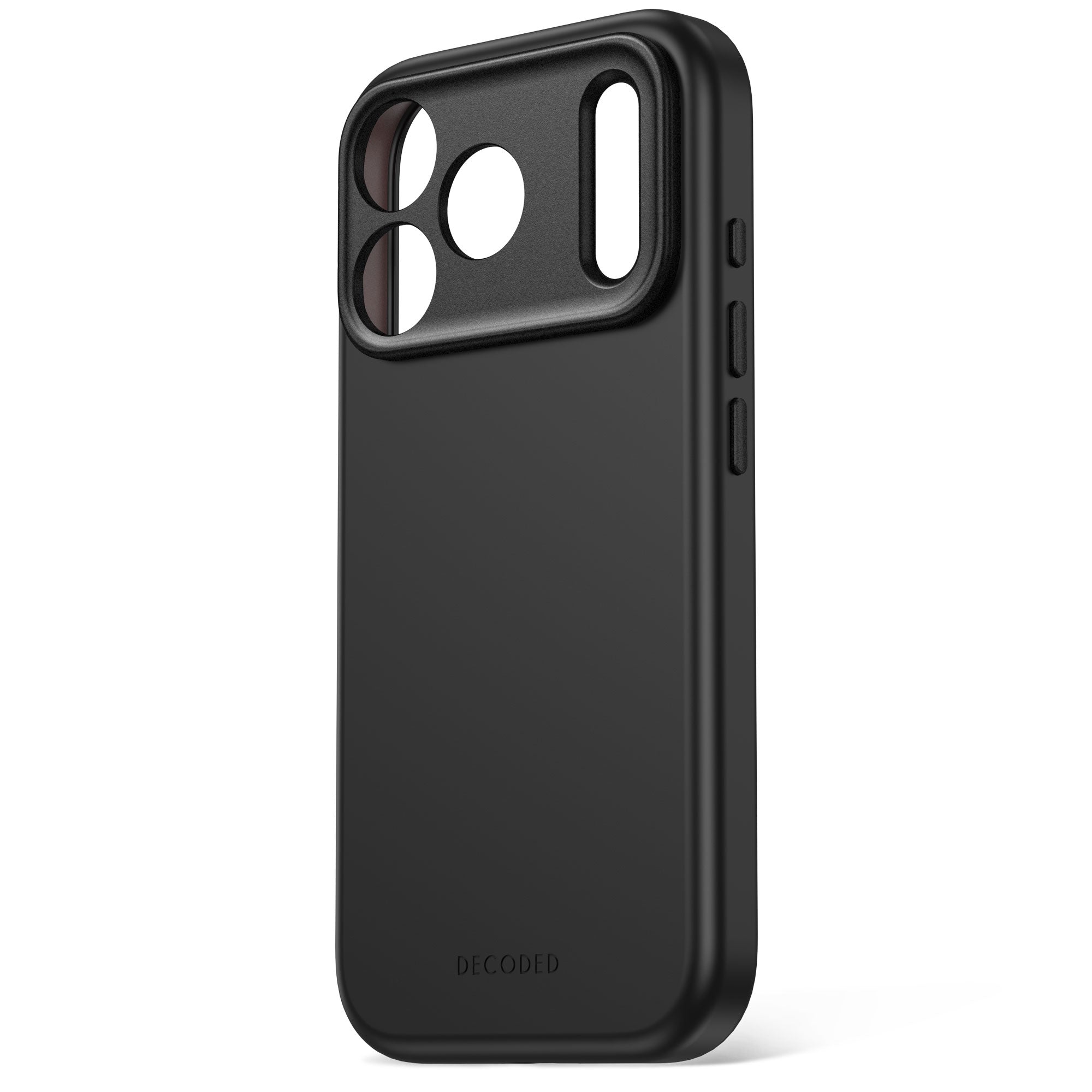 Decoded AntiMicrobial Silicone Backcover for iPhone 18/17 Pro/Pro Max case - Carbon Black