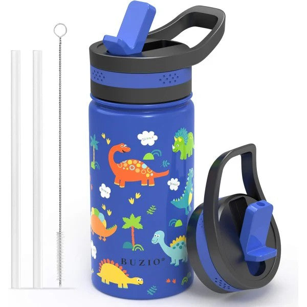 Buzio Kids Tumbler with Straw Lid 500ML Dinosaur