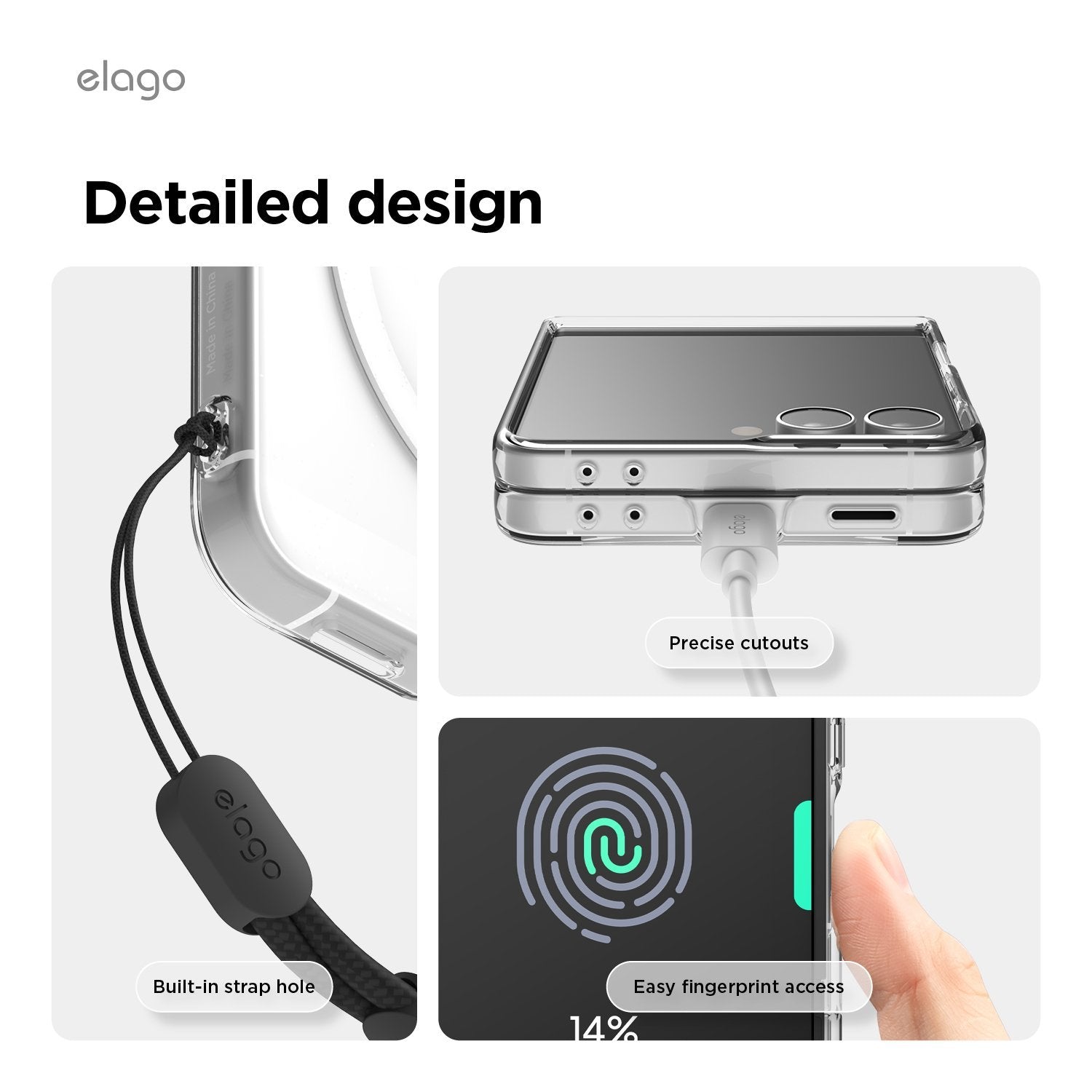 حافظة الكمبيوتر المغناطيسية Elago Galaxy Z Flip 8