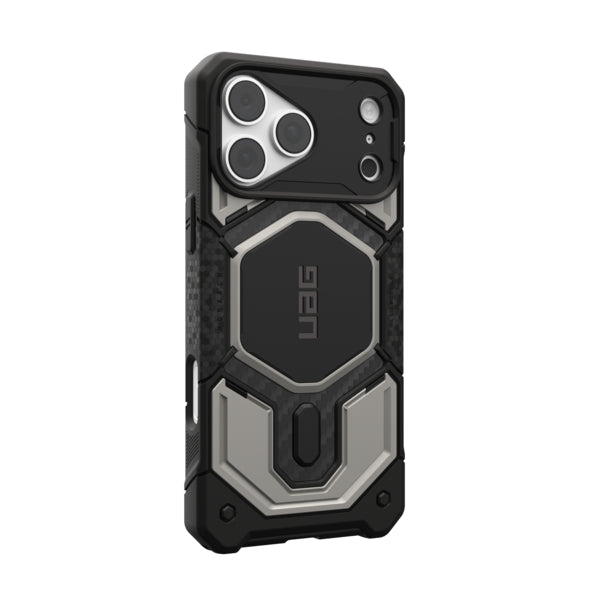 جراب UAG Monarch Pro من كيفلار لهاتفي iPhone 18/17 Pro/Pro Max - لون برتقالي محروق (كيفلار)