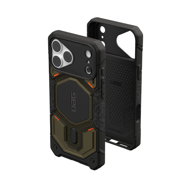 UAG iPhone 18/17 Pro/Pro Max Monarch Pro Kevlar Case - Kevlar Element Green