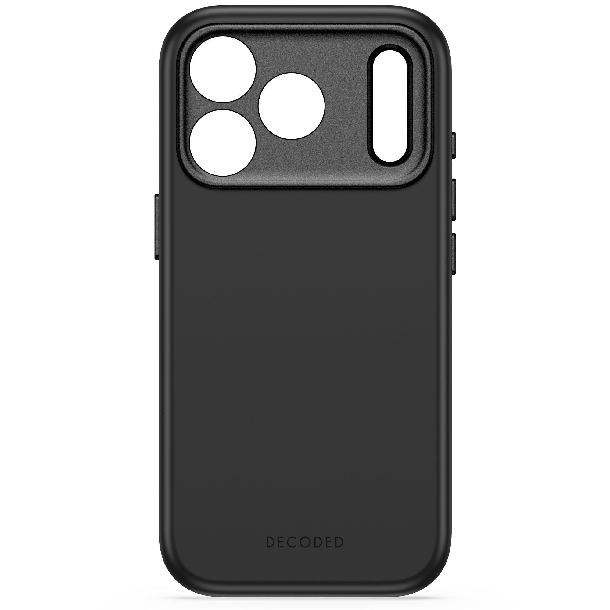 Decoded AntiMicrobial Silicone Backcover for iPhone 18/17 Pro/Pro Max case - Carbon Black