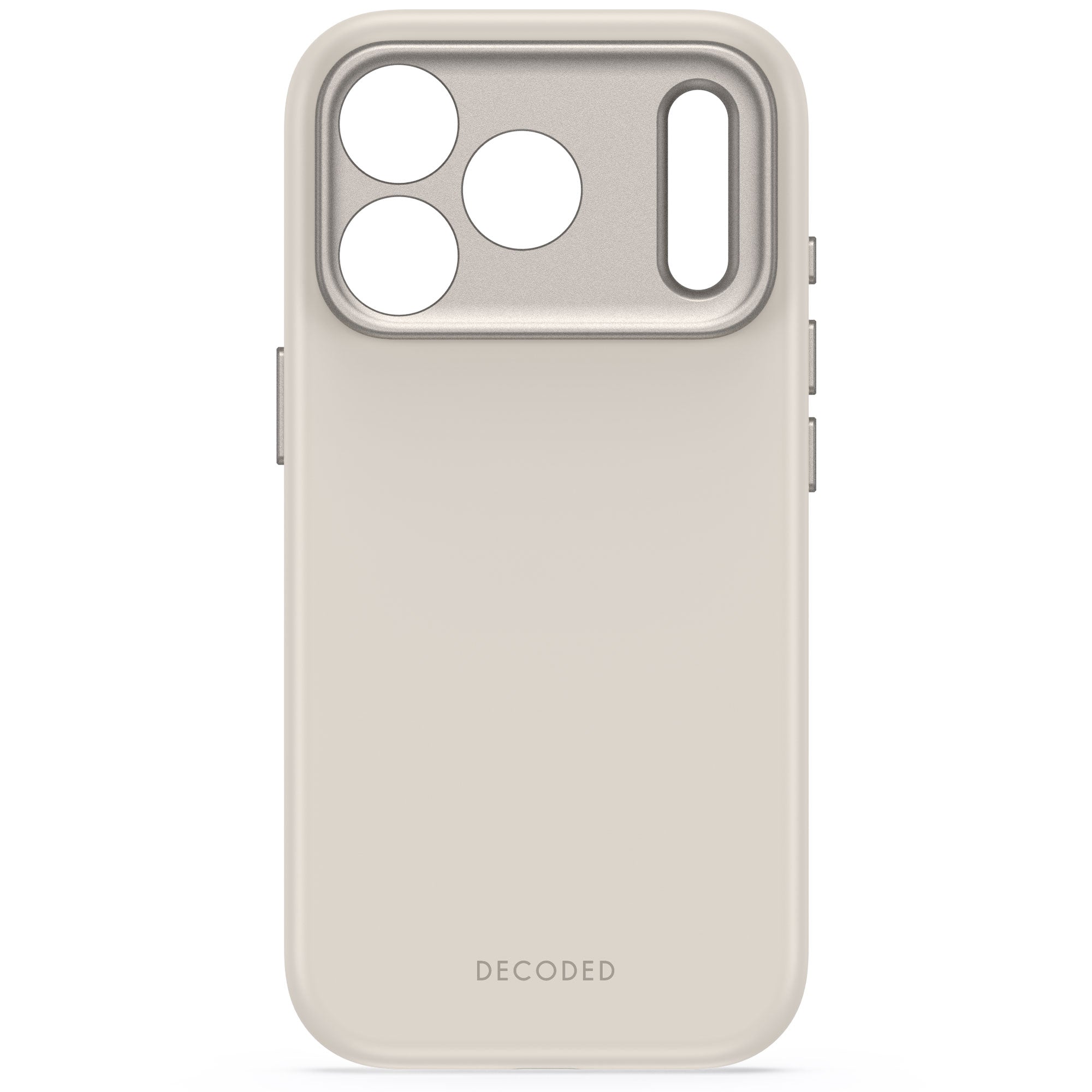 Decoded AntiMicrobial Silicone Backcover for iPhone 18/17 Pro/Pro Max case - Pebble Grey
