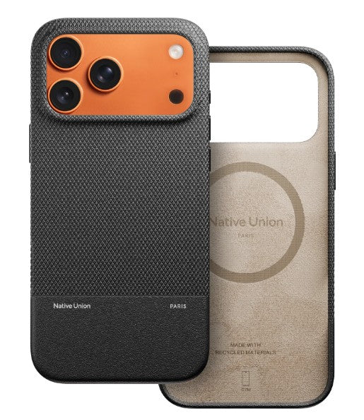 Native Union iPhone 17 Pro/Pro Max (RE)Classic Case - Black [V] - كفر حماية عالية - ايفون 17 برو / 17 بروماكس - ماغ سيف