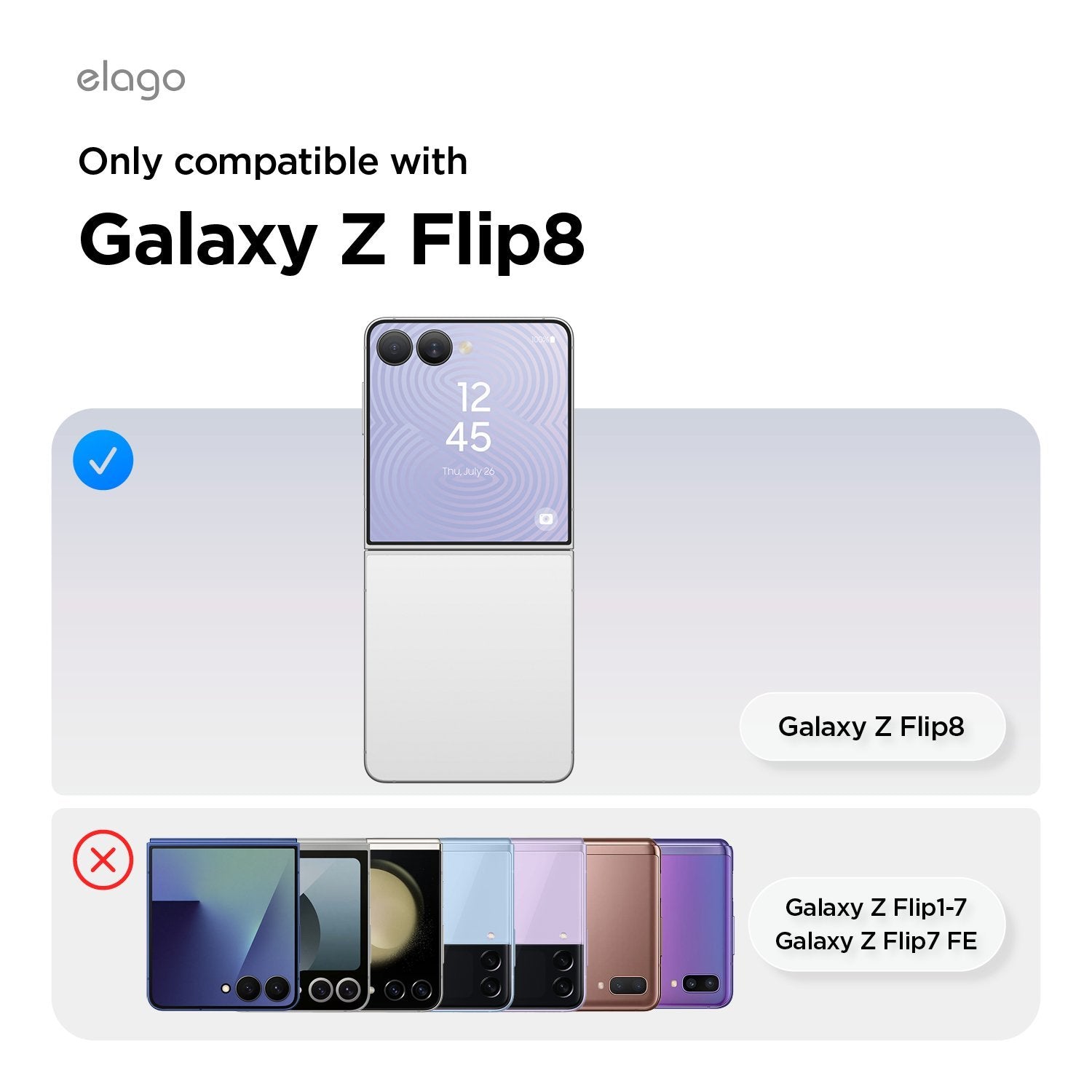 حافظة الكمبيوتر المغناطيسية Elago Galaxy Z Flip 8