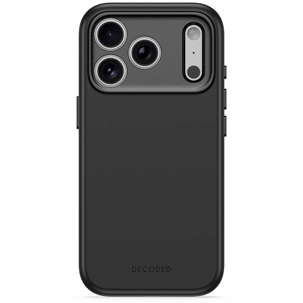 Decoded AntiMicrobial Silicone Backcover for iPhone 18/17 Pro/Pro Max case - Carbon Black