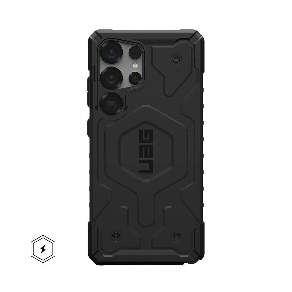 UAG Samsung Galaxy S25 Ultra Pathfinder MagSafe Case - Black [V] -  S25 كفر جلاجسي  - حماية عالية - ماغ سيف - سامسونج ألتر