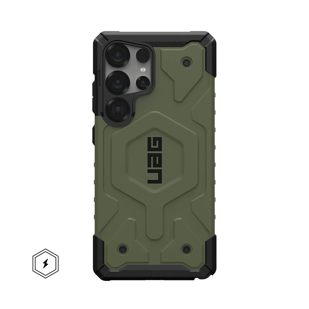 UAG Samsung Galaxy S25 Ultra Pathfinder MagSafe Case - Olive Drab [V] -  S25 كفر جلاجسي  - حماية عالية - ماغ سيف - سامسونج ألتر