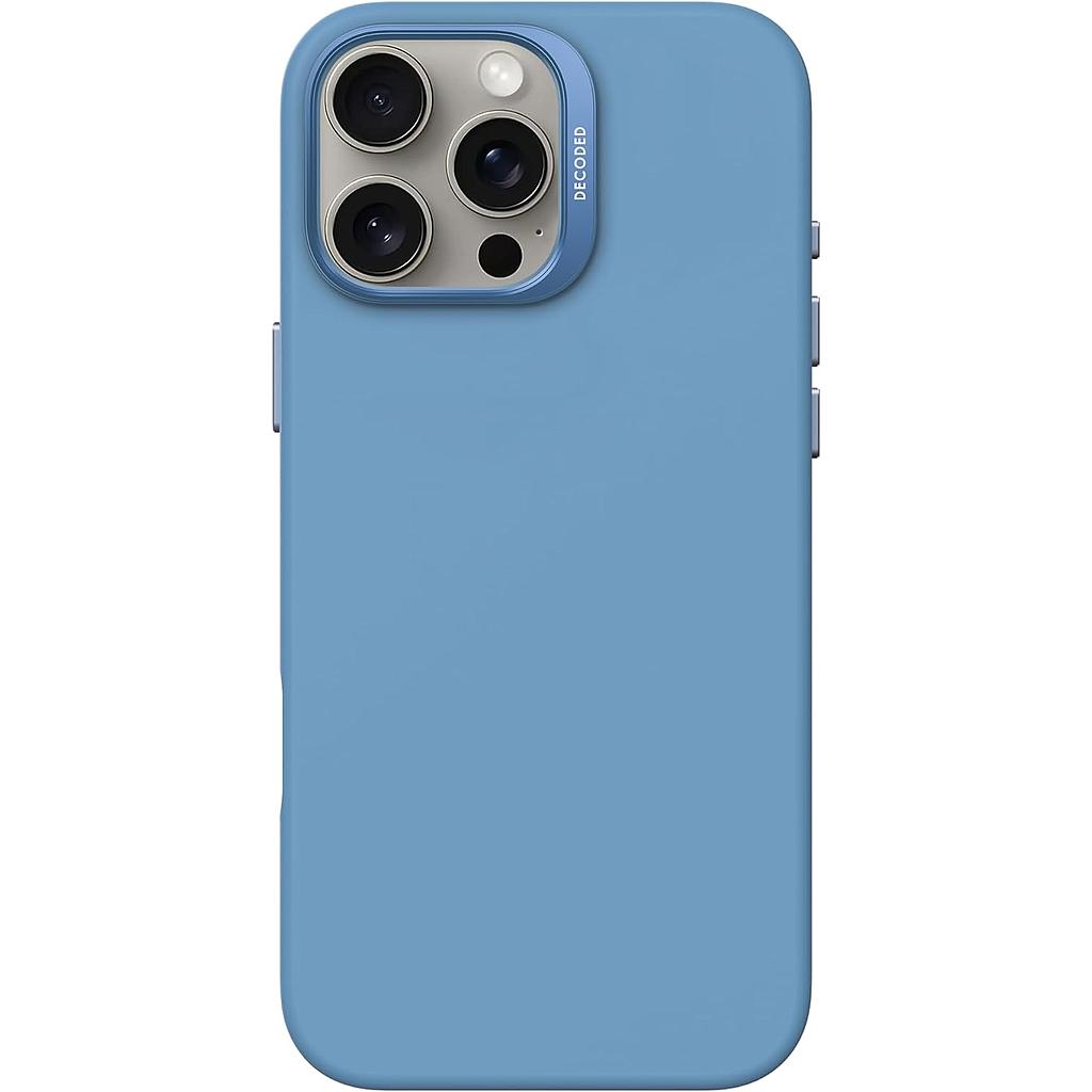 Decoded AntiMicrobial Silicone Case for iPhone 16 Pro/16 Pro MAX - Light Blue