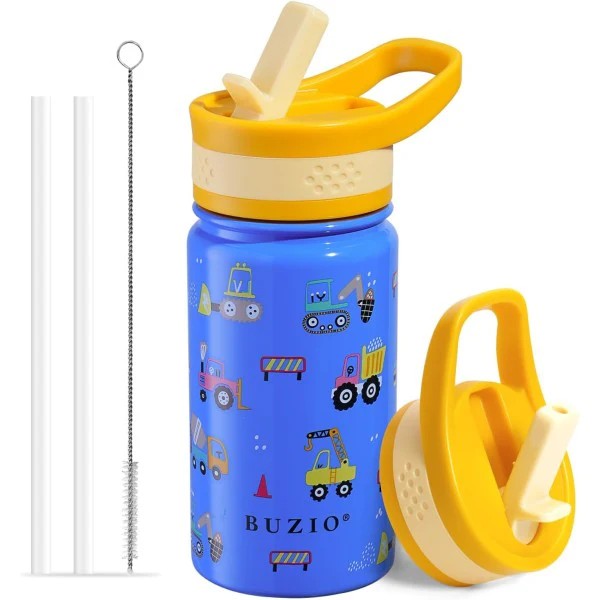 Buzio Kids Tumbler with Straw Lid 500ML Cars