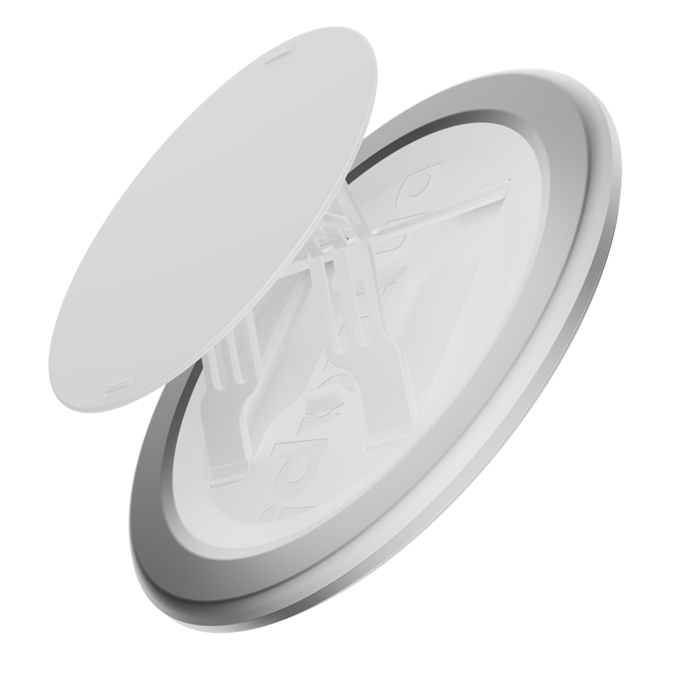 Ohsnap Phone Grip Lux 5 Silver Drift [V] - مسكة خاتم - مغناطيس وستاند - خاصية الماغ سيف لاجهزة الايفون